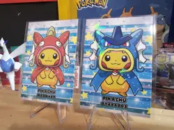 Pokemon Poncho Pikachu - Magikarp & Gyarados - Merry Christmas Card Database - Image 1