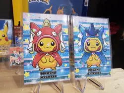 Pokemon Poncho Pikachu - Magikarp & Gyarados - Merry Christmas Card Database - Image 3