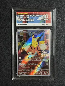 ACE 10 Detective Pikachu 098/SV-P Pre-Order Japanese Pokemon Promo Card GEM MINT - Image 1