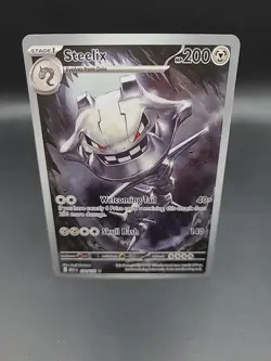 Steelix 150/132 Illustration Rare Mega Evolution Pokemon Card - Image 1