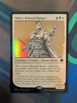 Minsc, Beloved Ranger (Showcase) -Foil Light Play MTG - Image 1