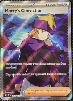 Morty's Conviction 201/162 SV05: Temporal Forces Holo - Pokemon Card - Image 1
