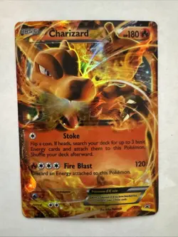 Pokemon Charizard EX XY29 Black Star Promo Card DMG JD - Image 1