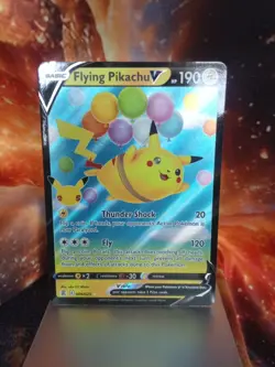 Flying Pikachu V Celebrations 006/025 FULL ART Holo Pokemon Card LP condition - Image 2