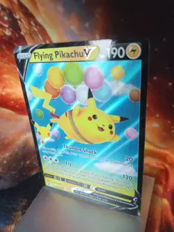 Flying Pikachu V Celebrations 006/025 FULL ART Holo Pokemon Card LP condition - Image 3