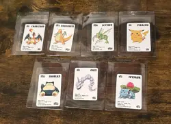 1998 KFC Pokemon Mini Cards Set Lot Charizard Snorlax Pikachu Dragonite + More - Image 1