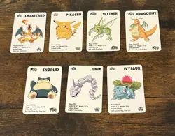 1998 KFC Pokemon Mini Cards Set Lot Charizard Snorlax Pikachu Dragonite + More - Image 3