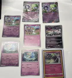 Gardevoir, Kirlia & ralts 8 card bundle English Pokemon card lot - Image 1