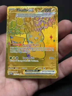 Pokemon TCG Pikachu EX Hyper Rare Card 179/131 *NM* - Image 1
