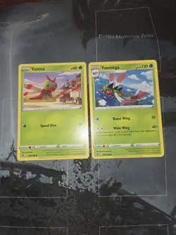 Yanma #6 & Yanmega #7 Pokemon Astral Radiance 2-Card Lot NM - Image 1