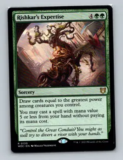1x MTG - Rishkar's Expertise (0130) - Commander: Wilds of Eldraine - WOC - NM - Image 1