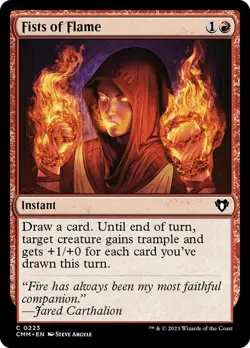 1 x Fists of Flame - Foil - Commander Masters - NM-Mint - MTG - Image 1