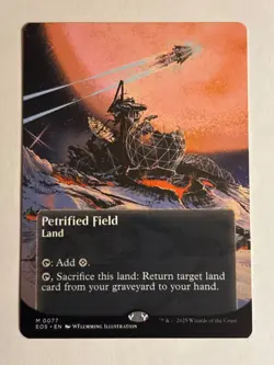 Petrified Field (0077) - Borderless - Edge of Eternities - MTG Magic - Image 1