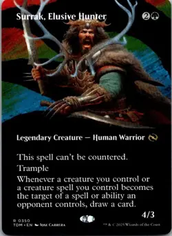 Surrak, Elusive Hunter (Borderless) Tarkir: Dragonstorm MTG NM - Image 1