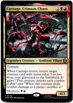 Carnage, Crimson Chaos (FOIL) - [Marvel's Spider-Man] MTG Magic - NM/M ???? - Image 3