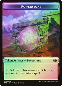 MTG FOIL {Powerstone Token} // {Ravage Token} - The Brothers' War # - Image 1