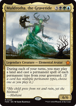 x1 Muldrotha, the Gravetide FDN Foundations MTG 243 MYTHIC M/NM 1x - Image 1