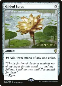 Gilded Lotus - Foil Prerelease Promo Dominaria MP MTG - Image 1