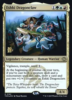 Eshki Dragonclaw - Foil Prerelease Promo TDM MP MTG - Image 1