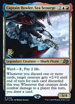 Captain Howler, Sea Scourge - Foil Prerelease Promo DFT MP MTG - Image 1