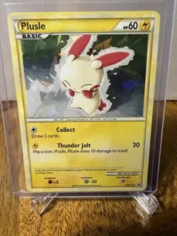Minun HGSS17 & Plusle HGSS16 Cracked Ice Black Star Promo Pokemon Cards HoloRare - Image 4
