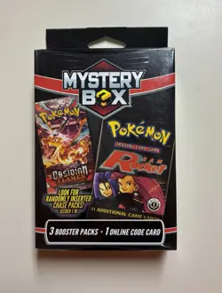 MJ Holdings POKEMON MYSTERY Factory Sealed HANGER Box-3 Booster Pack+Online Code - Image 1