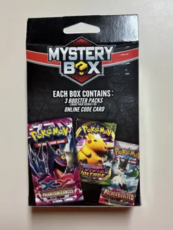 MJ Holdings POKEMON MYSTERY Factory Sealed HANGER Box-3 Booster Pack+Online Code - Image 2