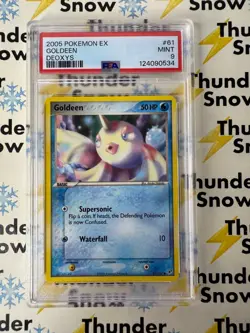 ⚡❄ 2005 Pokemon Deoxys EX #61 Goldeen PSA 9 - Image 1