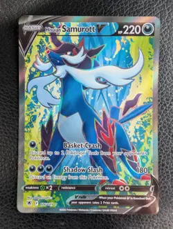 Hisuian Samurott V - 176/189 Astral Radiance (Pokemon) Full Art Ultra Rare - Image 1