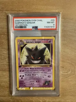 SABRINA'S GENGAR Pokemon Gym Challenge 1st Edition 29/132 - PSA 8 - Image 1