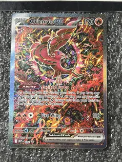 2025 Pokemon Oricorio EX 024 Full Art Holo MEP 023 Black star promo illustration - Image 2