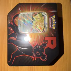 Pokemon Team Rocket Factory Sealed Tin Box -Persian Ex - 5 Booster Packs - Image 1