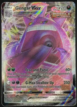 Pokemon TCG Gengar VMAX Full Art Holo Sword & Shield Fusion Strike 157/264 NM - Image 1