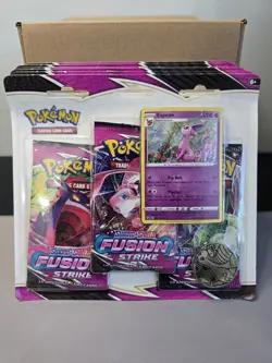 Pokemon Sword And Shield Fusion Strike 3-Pack Blister Espeon X6 - Image 1