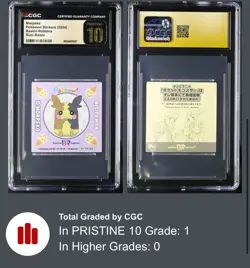 2024 POKEMON STICKERS BASKIN ROBBINS - Rum Raisin - Morpeko CGC 10 PRISTINE - Image 3