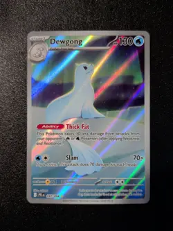 2025 Pokemon Dewgong 97/094 Pokemon Phantasmal Flames Full Art IR Mega Evolution - Image 1