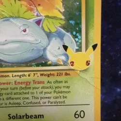 Venusaur Celebrations Classic Collection 15/102 Holo Rare Pokemon TCG HP DMG* - Image 4
