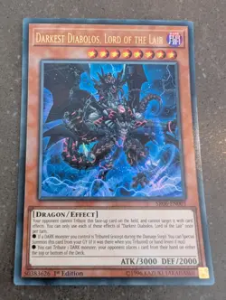 YuGiOh! Darkest Diabolos, Lord of the Lair SR06-EN001 Ultra Rare 1st Ed - Image 1