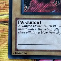 Elemental Hero Avian LCGX-EN002 NM/LP Unlimited Edition Secret Rare Yu-Gi-Oh - Image 5