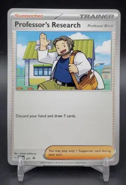 Professor’s Research SVP221 Black Star Promo NM Pokemon Card - Professor Birch - Image 1
