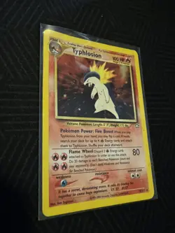 Typhlosion 18/111 Neo Genesis 2000 Holo Rare WOTC Pokemon Card TCG - Image 1