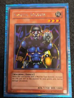 Yugioh! Kinetic (Cipher) Soldier - WC4-002 - Secret Rare Card Promo NM - Image 1
