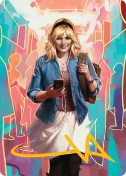 Signature Gwen Stacy Art Card, Magic the Gathering Spider-Man, 13 - Image 1