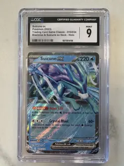 Pokemon TCG Suicune EX Classic Collection Trading Card 010/034 CGC 9 - Image 1