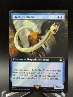 Flesh Duplicate Extended Art Surge Foil 450 Doctor Who NM - Image 1