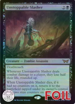 MTG Unstoppable Slasher (119) | NM Foil | Duskmourn: House of Horror {DSK} - Image 1