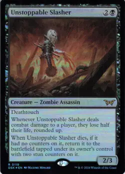 MTG Unstoppable Slasher (119) | NM Foil | Duskmourn: House of Horror {DSK} - Image 2