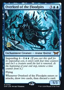 Overlord of the Floodpits - Foil Prerelease Promo DSK MP MTG - Image 1
