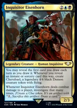 1x Inquisitor Eisenhorn NM-Mint, English Universes Beyond: Warhammer 40,000 MTG - Image 1