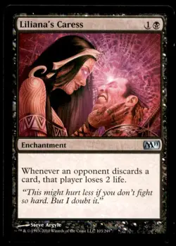 MTG Liliana's Caress LP Light Play Magic 2011 [5326] - Image 1